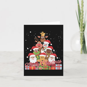 Funny Xmas Santa Gingerbread Snowman Reindeer Chri Card