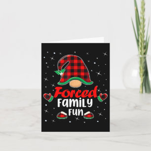 Funny Xmas Santa Hat Forced Family Fun Anti Christ Card