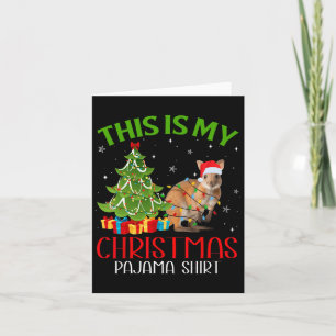 Funny Xmas Santa Lights This Is My Kangaroo Christ Card