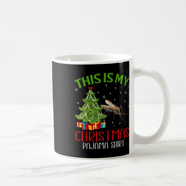 Funny Xmas Santa Lights This Is My Mosquito Christ Coffee Mug (Right)