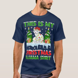 Funny Xmas Santa This Is My Arctic Fo Christmas Pa T-Shirt