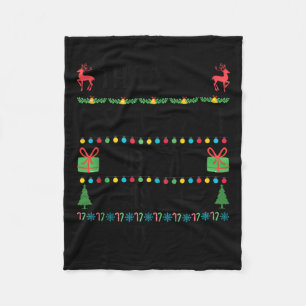 Funny Xmas Too Hot Ugly Christmas Sweaters Women M Fleece Blanket