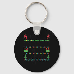 Funny Xmas Too Hot Ugly Christmas Sweaters Women M Key Ring