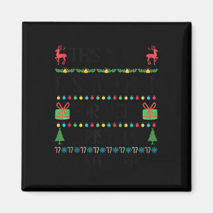 Funny Xmas Too Hot Ugly Christmas Sweaters Women M Magnet