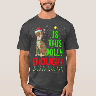 Funny Xmas Tree Is This Jolly Enough Bloodhound Ch T-Shirt
