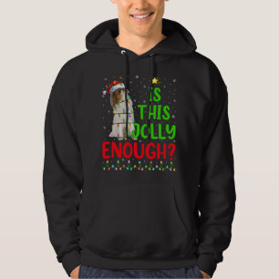 Funny Xmas Tree Is This Jolly Enough Japanese Chin Hoodie