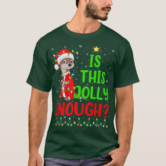 Funny Xmas Tree Is This Jolly Enough Otter Christm T-Shirt