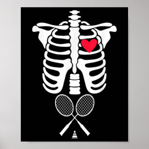 Funny Xray Halloween Costume Rib Cage Skeleton Bad Poster
