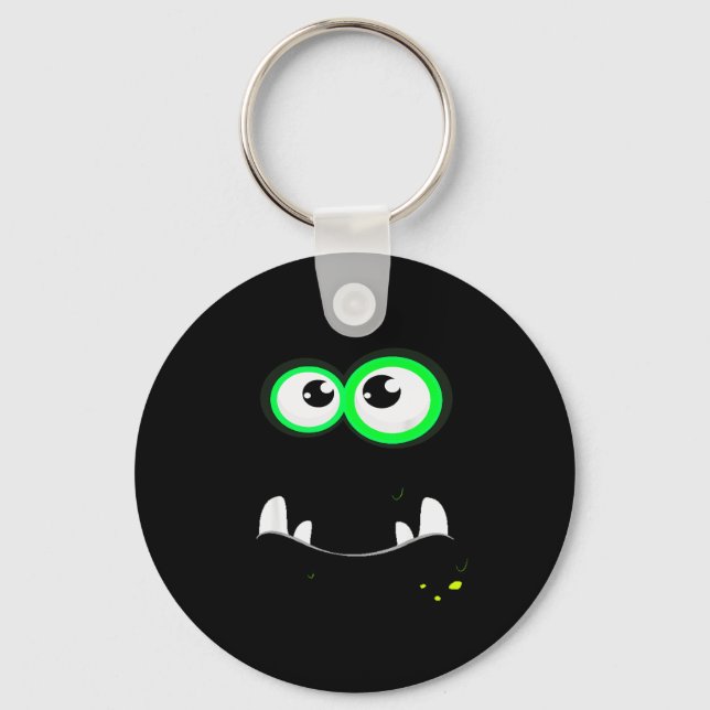 Funny Y Monster Eyeball Face Easy Christma Costume Key Ring (Front)