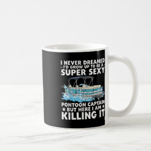 Funny Y Pontoon Captain Men Women Motor Boat Boati Coffee Mug