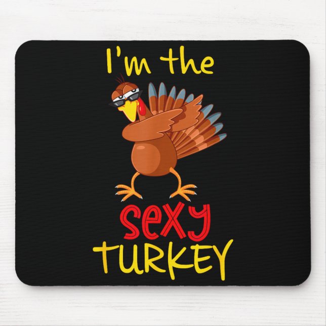 Funny Y Turkey Matching Family Group Thanksgiving  Mouse Pad (Front)