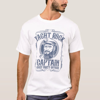 Funny Yacht Rock Captain Pontoon Boat Party Music T-Shirt