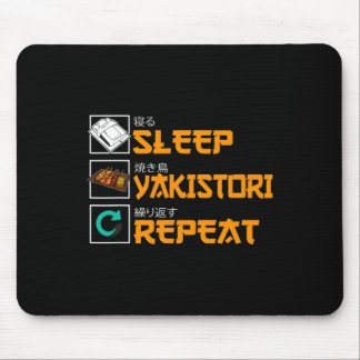 Funny Yakitori Design Chicken Skewers Japanese Bbq Mouse Pad