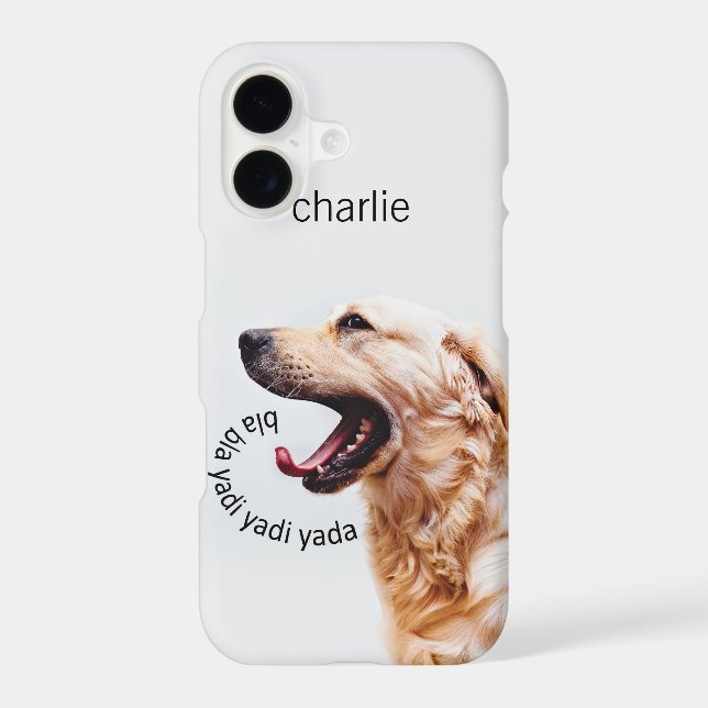 Funny Yapping Dog custom monogram phone cases (Back)