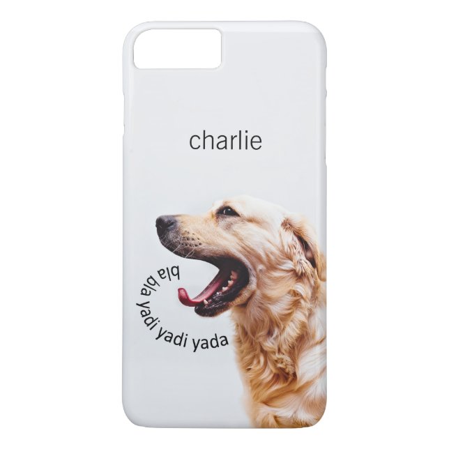 Funny Yapping Dog custom monogram phone cases (Back)