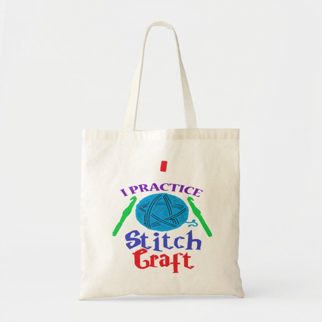 Funny yarn tote bag (Front)