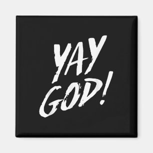 Funny Yay God Graphic Jesus Christian Religion Gif Magnet