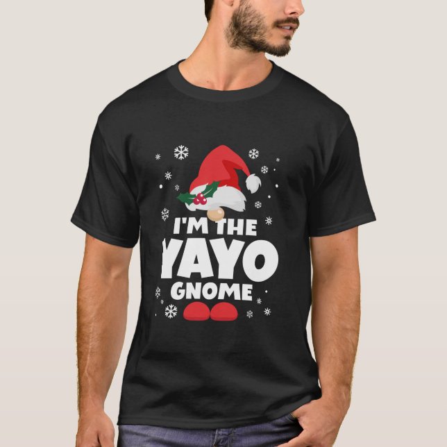 Funny Yayo Gnome Family Matching Group Happy Chris T-Shirt (Front)