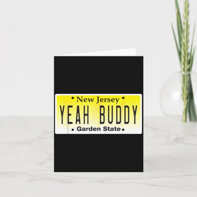 Funny Yeah Buddy Pauly D Jersey Shore Seaside Heig Card (Front)