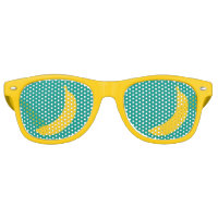 Funny yellow banana fruit party shades sunglasses