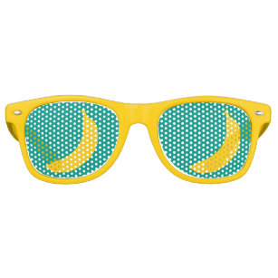 Funny yellow banana fruit party shades sunglasses
