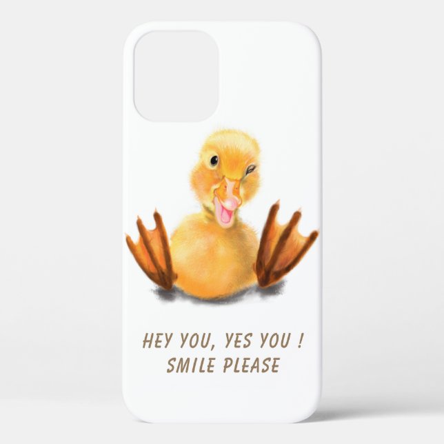 Funny Yellow Duck iPhone Case - Custoizable (Back)