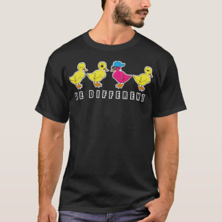 Funny Yellow Ducks, Be Different , Animal dog prin T-Shirt