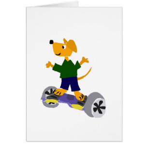 Funny Yellow Labrador Retriever Dog on Segway