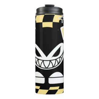 Funny Yellow Labubou-Inspired  Thermal Tumbler