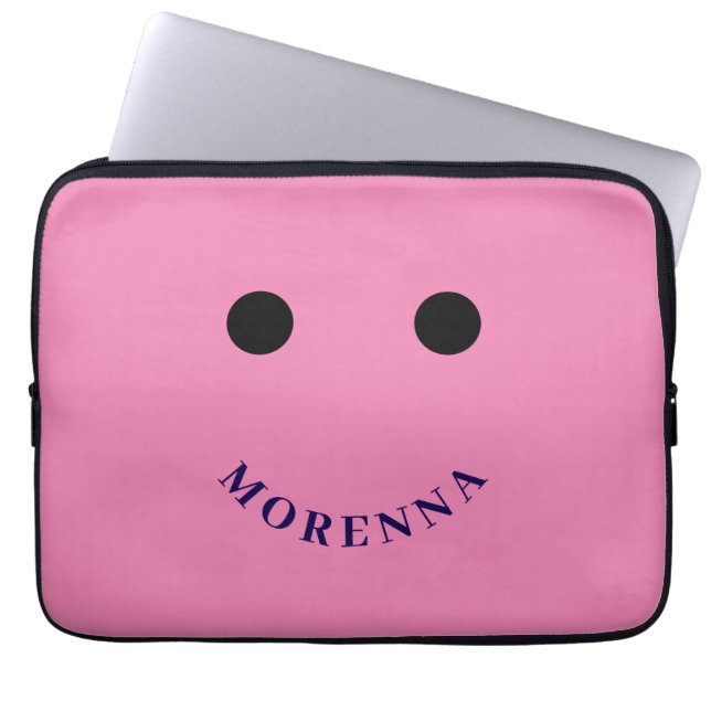 Funny Yellow Laptop Sleeve (Front)