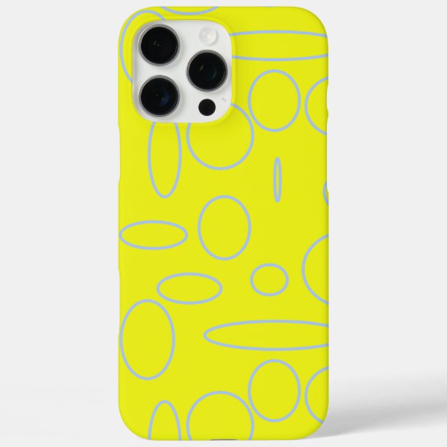 Funny Yellow Loops Geometric iPhone / iPad case (Back)