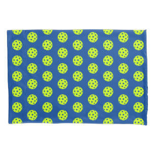 Funny Yellow Pickleball Pattern  Pillowcase