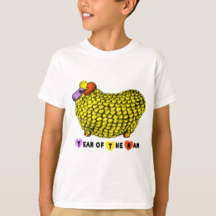 Funny Yellow Ram Chinese New Year Zodiac K White S T-Shirt