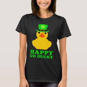 Funny Yellow Rubber Duck Leprechaun Hat St Patrick T-Shirt