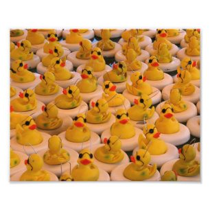 Funny Yellow Rubber Ducks 10x8 Print