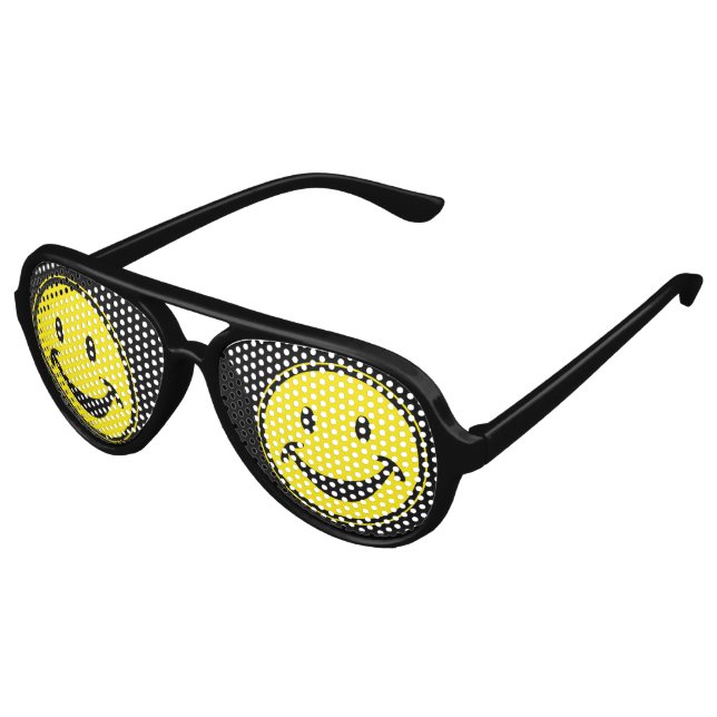 Funny yellow + your backg. & ideas aviator sunglasses (Angled)