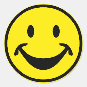 Funny yellow + your backg. & ideas classic round sticker