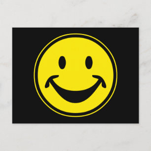 Funny yellow + your backg. & ideas postcard