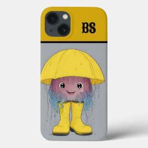 Funny Yellyfish in Rain Boots – Beach Humour iPhone 13 Case