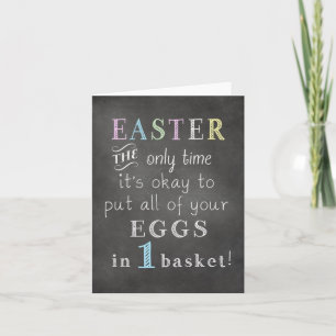 FUNNY YES SINCERE "EASTER GREETING" CARD