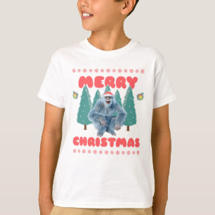 Funny Yeti - Merry Christmas T-Shirt