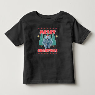 Funny Yeti - Merry Christmas Toddler T-Shirt