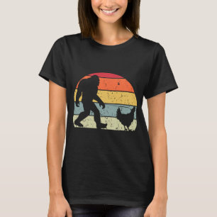 Funny Yeti Retro Vintage Sasquatch Bigfoot Walking T-Shirt