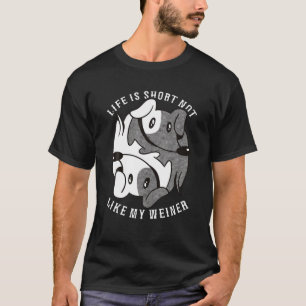 Funny Ying Yang Dog Dachshund Quote T-Shirt