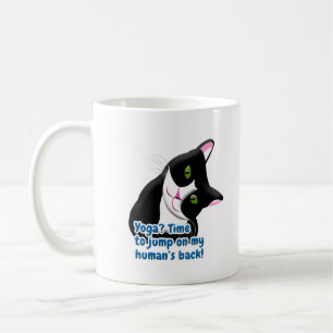 Funny Yoga Cat Coffee Mug
