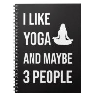 Funny Yoga Gifts Humour Girly Typography Trendy