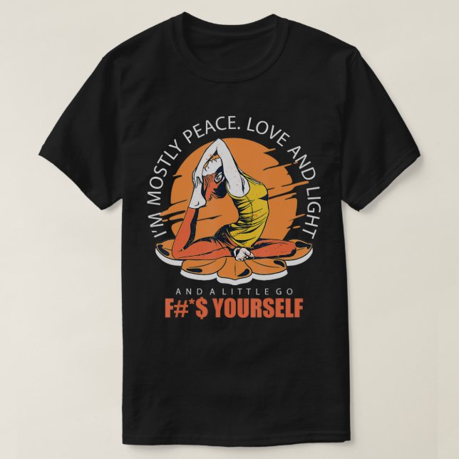 Funny Yoga Humour  T-Shirt (Design Front)