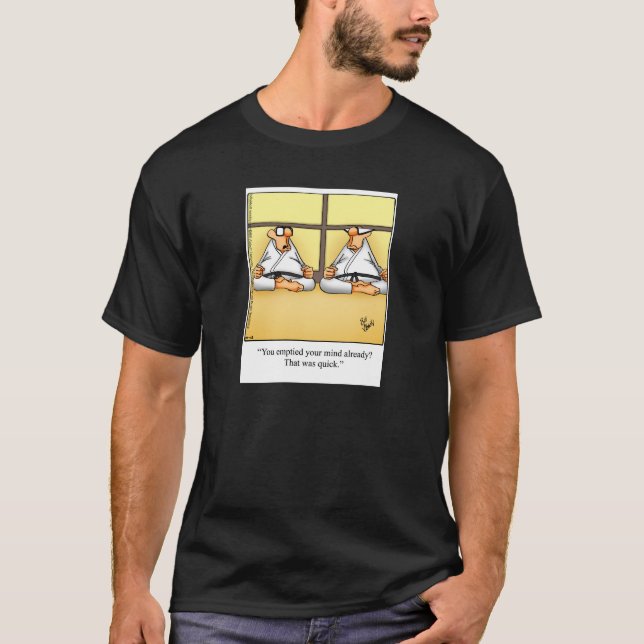 Funny Yoga Humour Tee Shirt (Front)