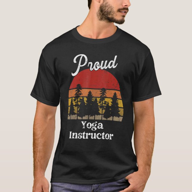 Funny Yoga Instructor Shirts Job Title Professions (Front)