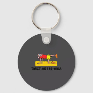 Funny Yoga  Key Ring